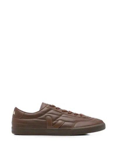Veja Panenka Signature Quilted Sneakers In Brown