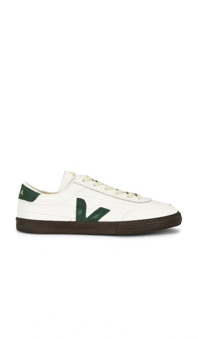 Veja Multicolour Leather Suede Sneaker In White