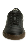 Veja Panenka Black Sneaker With Logo On The Side And Contrasting Heel In Leather Unisex In Black White