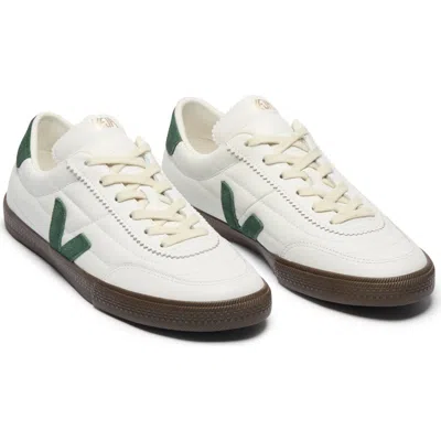 Veja Multicolour Leather Suede Sneaker In White