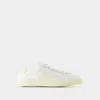 Veja Esplar White Low Top Sneakers With Logo Detail On The Side And Logo Lettering On The Heel In Leather