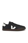 Veja Panenka Black Sneaker With Logo On The Side And Contrasting Heel In Leather Unisex In Black