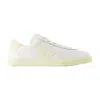 Veja Esplar White Low Top Sneakers With Logo Detail On The Side And Logo Lettering On The Heel In Leather