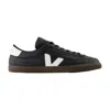 Veja Panenka Black Sneaker With Logo On The Side And Contrasting Heel In Leather Unisex In Black
