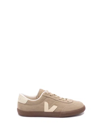 Veja Paneka Suede Sneakers Taupe Pierre Bark In Nude