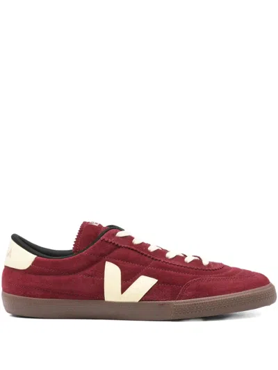 Veja Panenka Bordeaux Low Top Sneakers With Logo Patch On The Side And Contrasting Heel With Logo Letteri In Burgundy