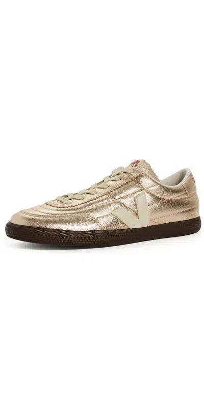 Veja Sneakers Woman Color Rose Gold In Animal Print