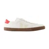 Veja Leather Sneakers With Contrasting Heel Tab In White