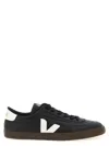 Veja Panenka Black Sneaker With Logo On The Side And Contrasting Heel In Leather Unisex In Multi