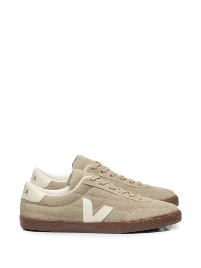 Veja Taupe Panenka Suede Side-logo Suede Sneakers In Animal Print