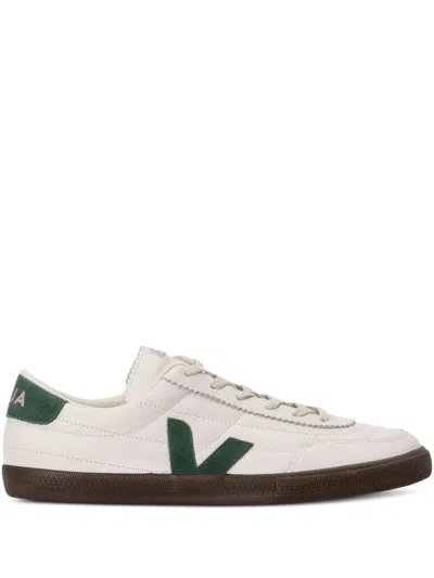 Veja Multicolour Leather Suede Sneaker In White