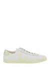 Veja Esplar White Low Top Sneakers With Logo Detail On The Side And Logo Lettering On The Heel In Leather In White
