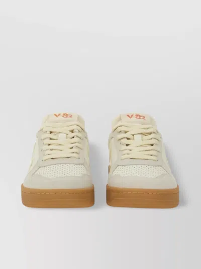 Veja Perforated Rubber Sole Sneakers With Contrast Heel Tab