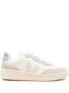 Veja Pierre Sneakers With Contrast Panel And Suede In Extra-white/pierre/steel