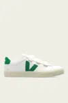 Veja Recife Chromefree Leather Men Sneaker In White Emeraude