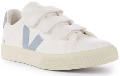 Pre-owned Veja Recife Chromefree Suede Triple Steel Sneaker White Blue Mens Us 7 - 13