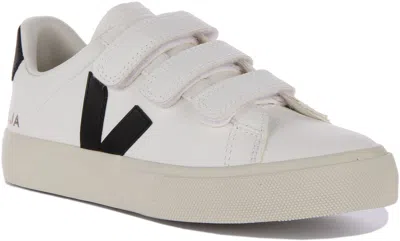 Pre-owned Veja Recife Chromefree Triple Strap Fasten Sneaker White Black Mens Us 7 - 13 In White Multi