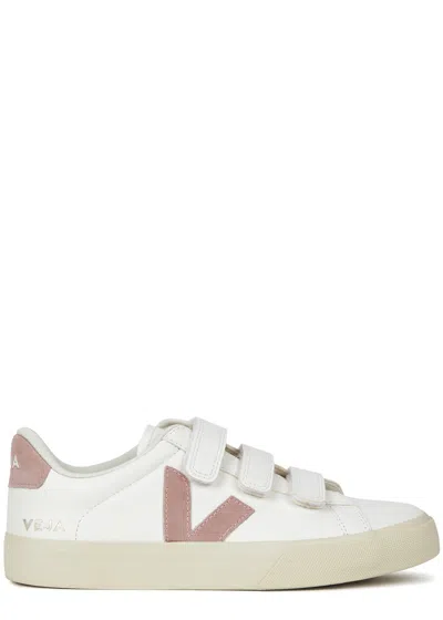 Veja Recife Chromefree Leather Sneaker In White Petale