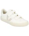 Veja Recife Logo Leather Sneaker In White