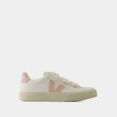 VEJA SNEAKERS RECIFE LOGO - VEJA - CUIR - EXTRA BLANC