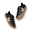 Veja Recife Logo Leather Sneaker In Black White