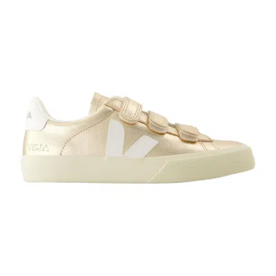 Veja Recife Logo Sneakers In Gold