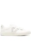Veja White Recife Chromefree Low Top Sneakers In Silver