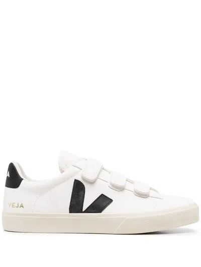 Veja Recife Leather White And Black Sneakers