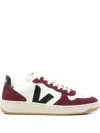 Veja Low-top Calf Leather Sneakers With Suede Overlays In Brown