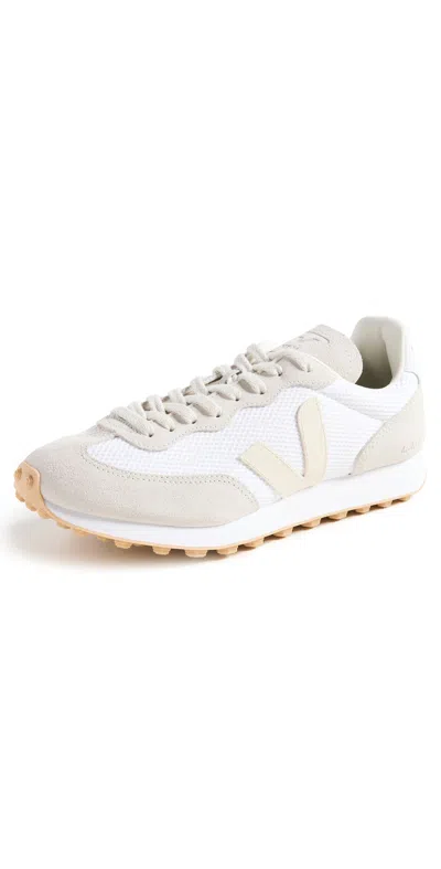 Veja White Rio Branco Suede Low Top Sneakers