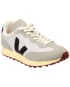 Veja Rio Branco Leather-trimmed Suede And Mesh Sneakers In Gray