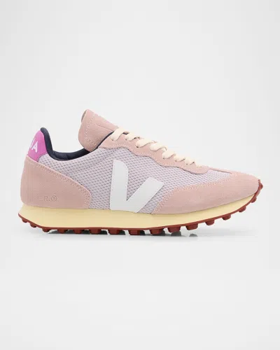 Veja Rio Branco Colorblock Runner Sneakers In Pink