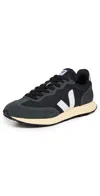 Veja Woman Sneakers Lead Size 5 Textile Fibers In Black White