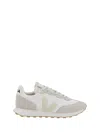 Veja Rio Branco Suede-paneled Mesh Trainers In Neutral