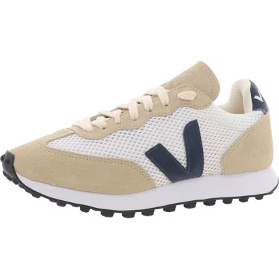 Veja Riorbranco Mens Suede Trim Lifestyle Sneakers In Beige