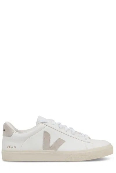Veja Round Toe Lace In White