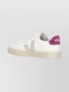 Veja Campo White Low Top Sneakers With Contrasting Heel With Logo Lettering And Logo Patch On The Side In In White