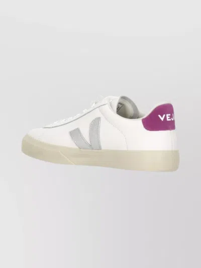 VEJA ROUND TOE LOW TOP SNEAKERS WITH LOGO