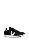 Veja Panelled Low-top Lace-up Sneakers In Black