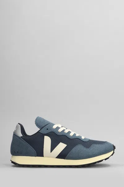 Veja Sdu Sneakers In Petroleum Suede And Fabric