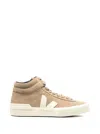 Veja V-logo High-top Sneakers In Brown