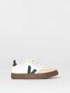 Veja Kids Leather Small Volley Trainers In Multi