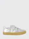Veja Recife Leather Sneaker In Silver Pierre In White