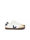 Veja Volley Tricolored Low-top Court Sneakers In White