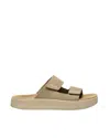 Veja Touch-strap Platform Sandals In Brown