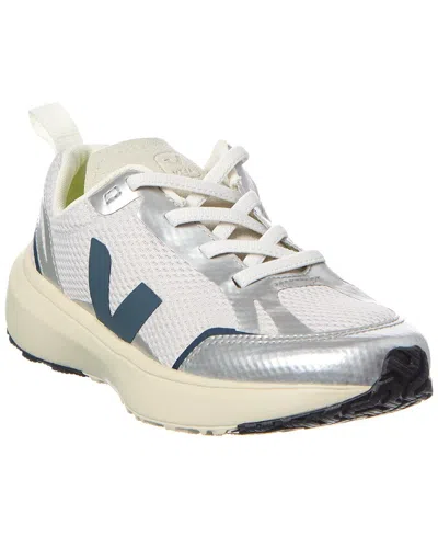 Veja Kids' Small Canary Light Alveomesh Sneaker In White