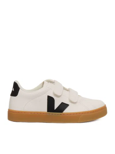 Veja Kids' Small Esplar Chromefree Leather Extra-white_black_natural Sneakers
