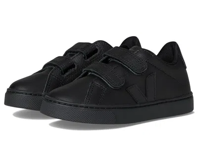 Veja Small Esplar (toddler) Kid's Shoes Full/black : Unisex Eu 24 (us 8 Toddler) M, Leather
