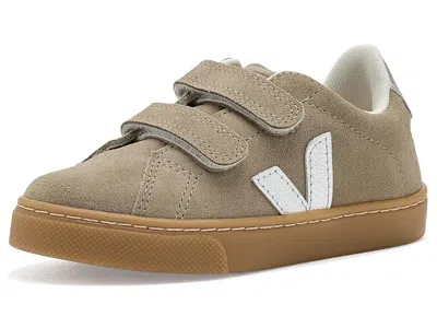 Veja Small Esplar (toddler) Kids Shoes Taupe/silver: Unisex Eu 25 (us 8.5 Toddler) M In Brown