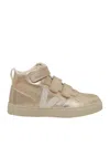 Veja Small V-10 Mid Chromefree Leather Platine_white Sneakers In White